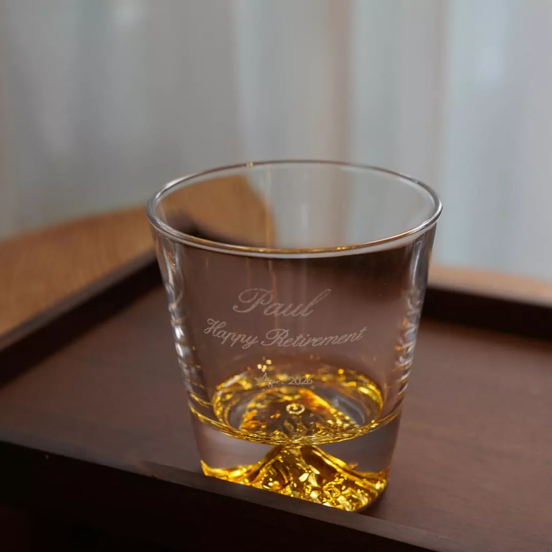 ONE GLASS | 客製金山威士忌杯 附木盒