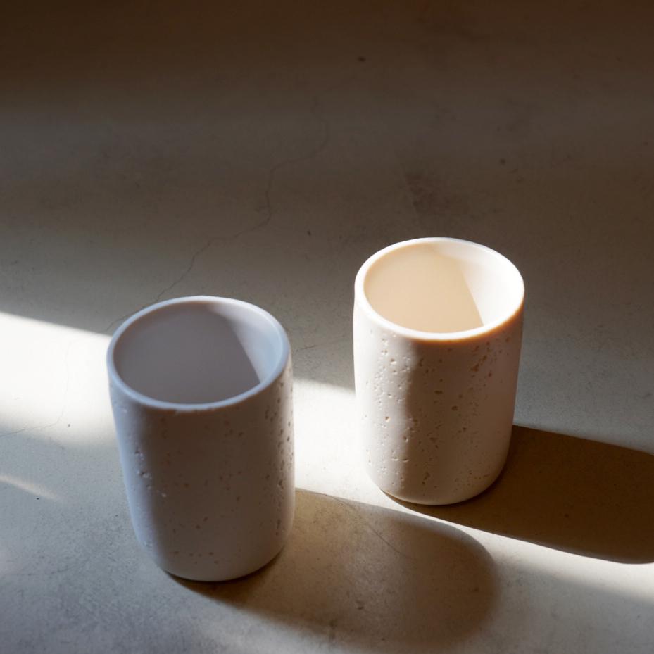 ONE Travertine | 洞石漱口杯