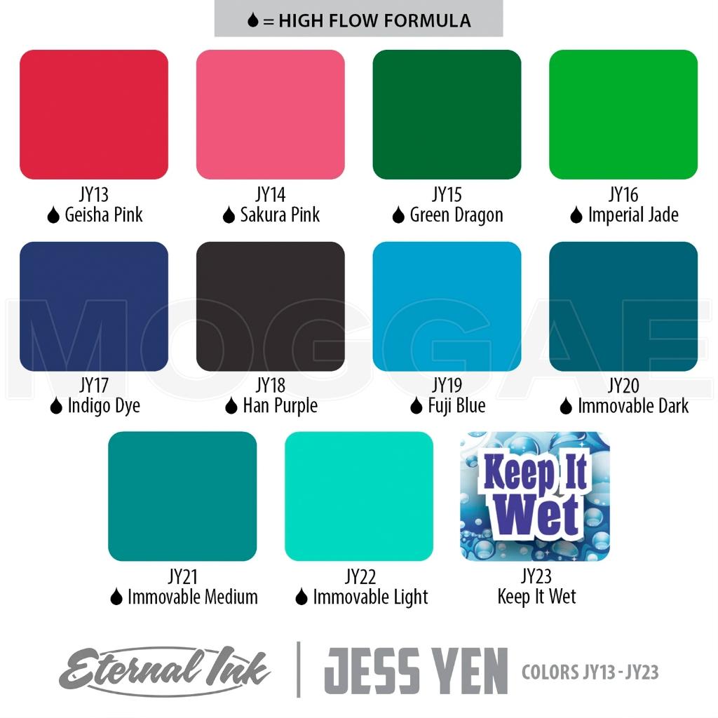 單售2oz#Jess Yen雕顏一門23色🇺🇸美國原廠進口Eternal伊特諾紋身色料 色乳器材MOGGAE魔鬼刺青顏料