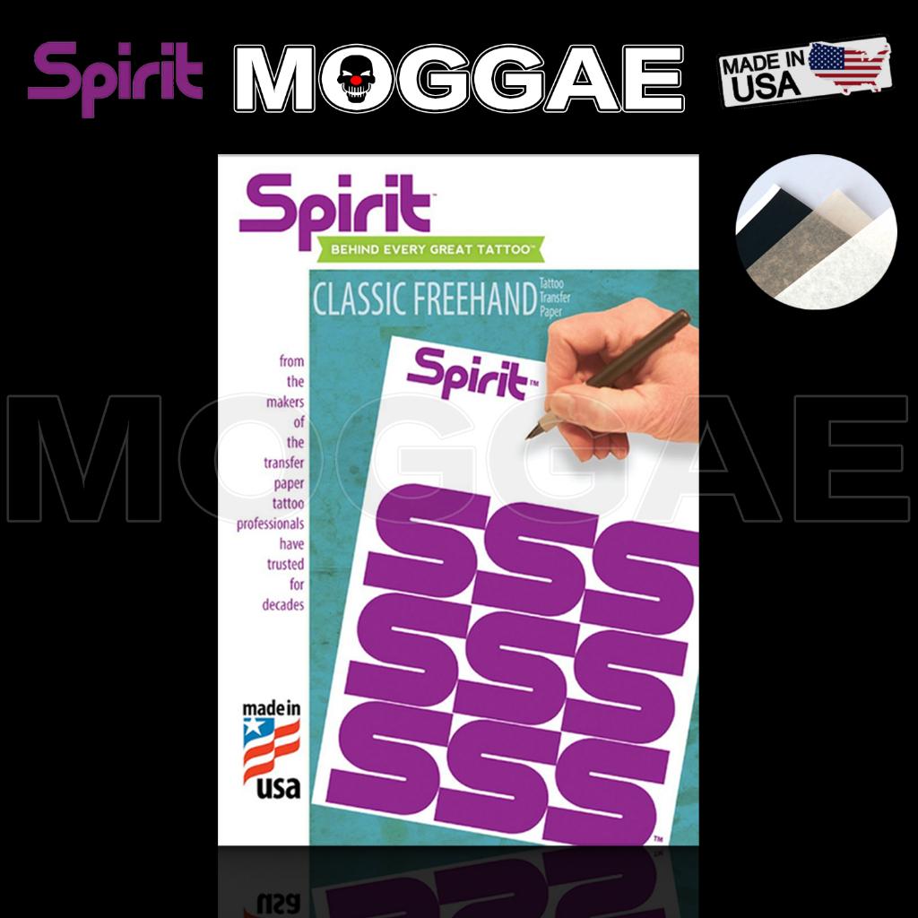手描+轉印機雙用版A4轉印紙🇺🇸美國原廠進口Spirit斯必瑞紋身描圖紙 業界公認最難擦MOGGAE魔鬼刺青紋身器材