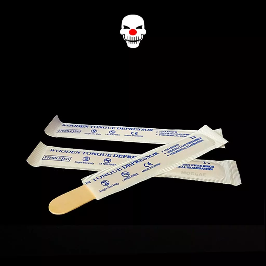 獨立包裝才衛生！壓舌板 樺木片 壓舌片 凡士林刮板 舌棒 刮片 冰棒片美容棒 冰棒棍MOGGAE魔鬼紋身器材