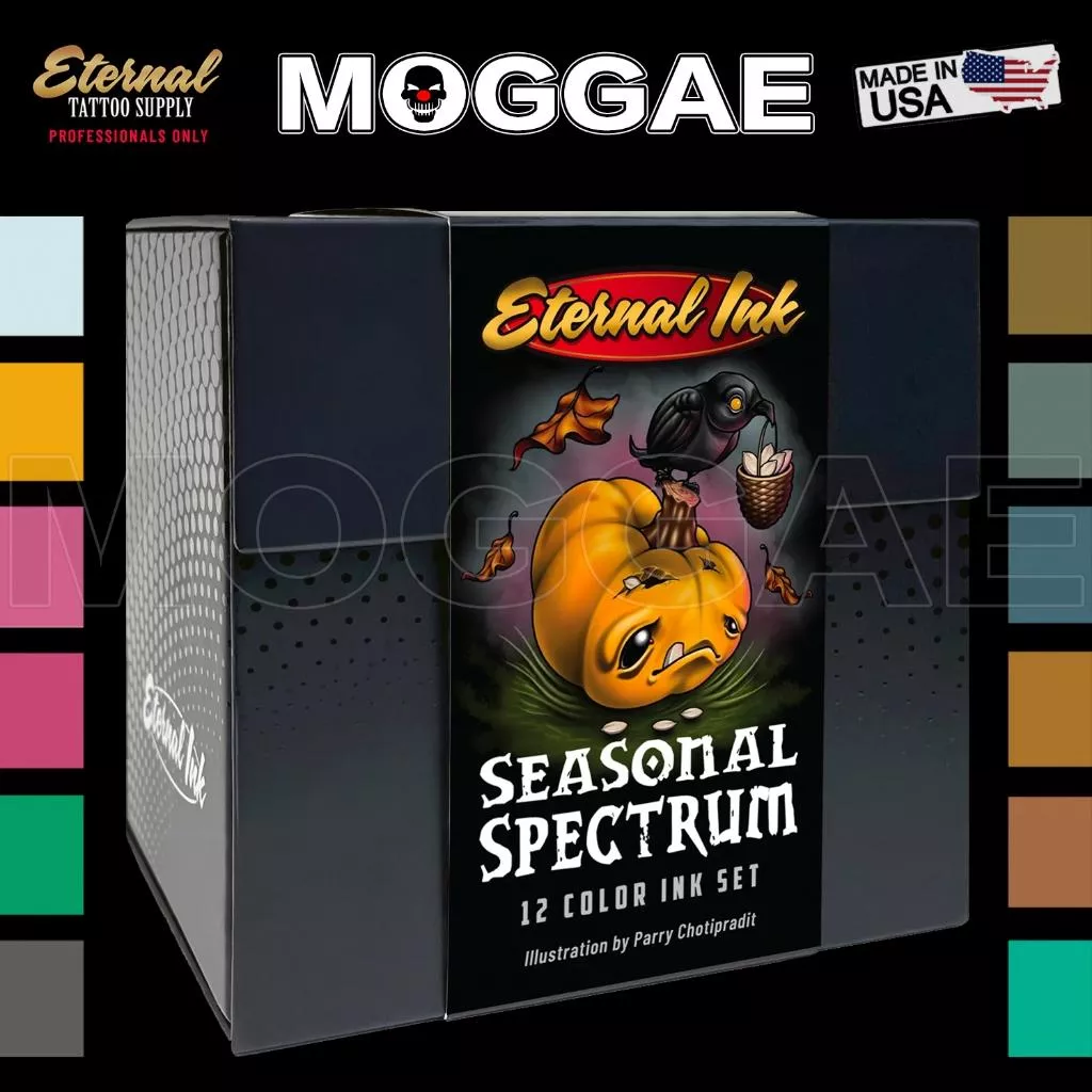 Seasonal冷暖色光譜12色#1oz套裝🇺🇸美國原廠進口Eternal伊特諾紋身色料 飽和上色乳紋繡墨水器材