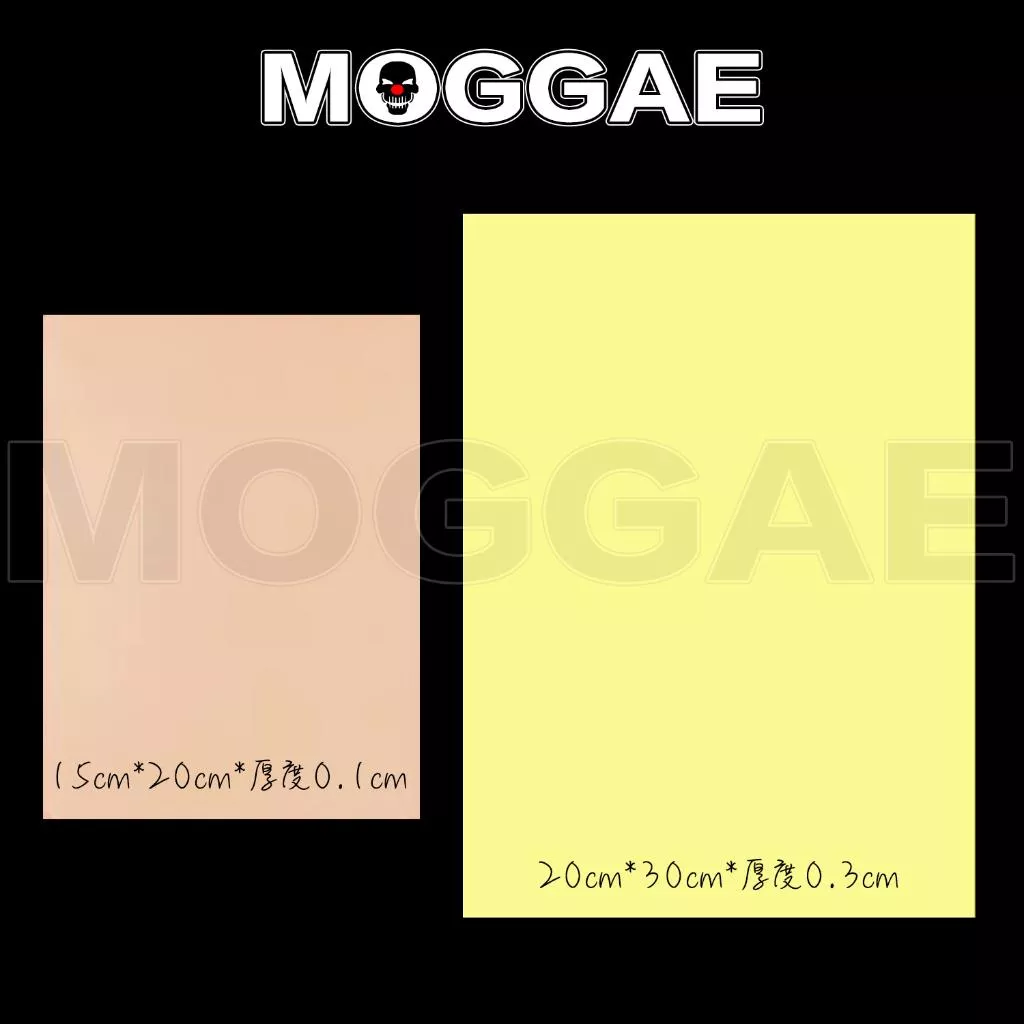 全款式刺青紋身練習皮進口教學仿真皮厚0.1/0.3cm空白透眀假皮橡膠唇眼紋眉繡眉美容彩妝-MOGGAE魔鬼刺青紋身器材