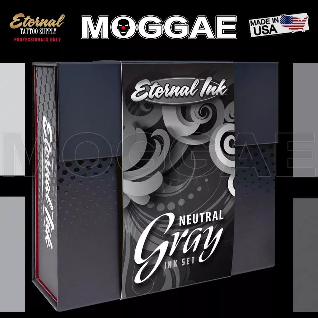不透明灰Neutral Gray4色#15ML套裝N🇺🇸美國Eternal紋身色料⚠️專業師傅請進！原廠進口伊特諾色料