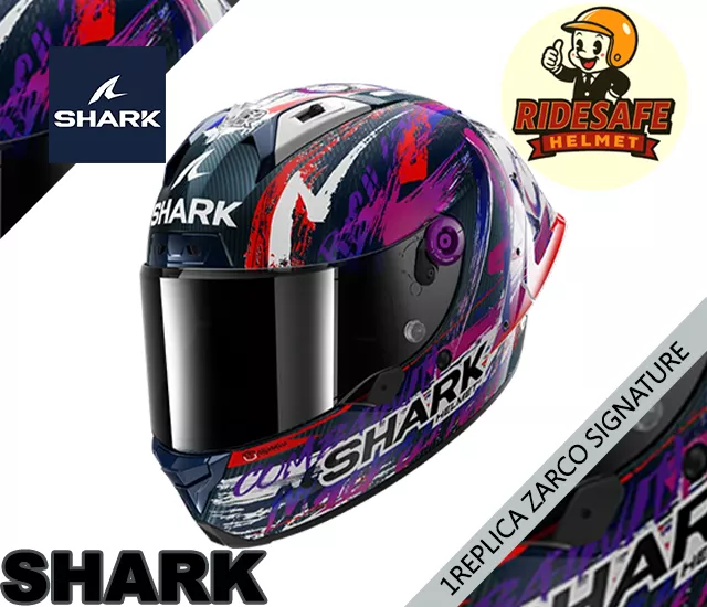 SHARK AERON GP RACING#1REPLICA ZARCO SIGNATURE HE1052DWV 選手紀念簽名帽 全罩式安全帽