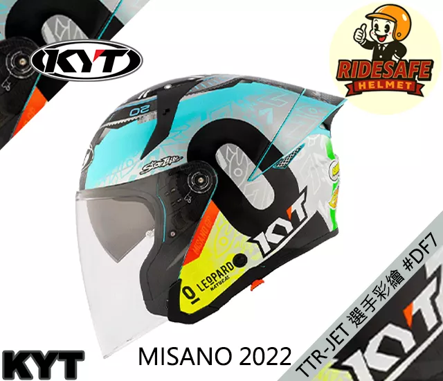 KYT TTR-JET 選手彩繪 #DF7 MISANO 2022 米薩諾 3/4罩安全帽