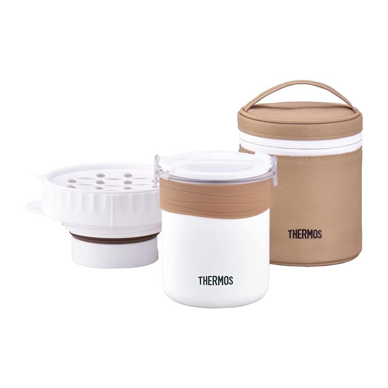 THERMOS 微波 保溫 一人份炊飯器 煮飯器 便當罐 0.7合 JBS-360