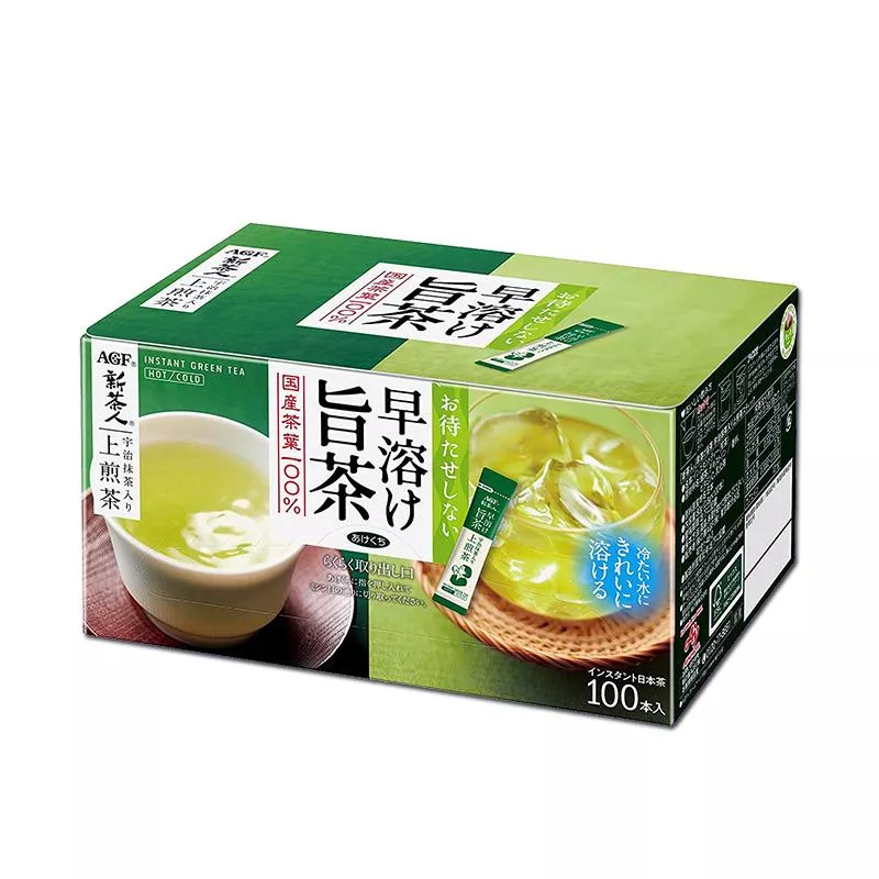 AGF 新茶人 宇治抹茶 上煎茶 無糖隨身包 100入