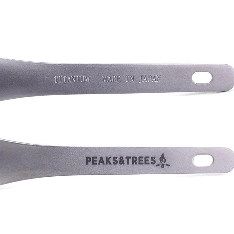 PEAKS&amp;TREES 鈦合金 露營餐具 湯匙 叉子 餐刀 叉匙 調羹