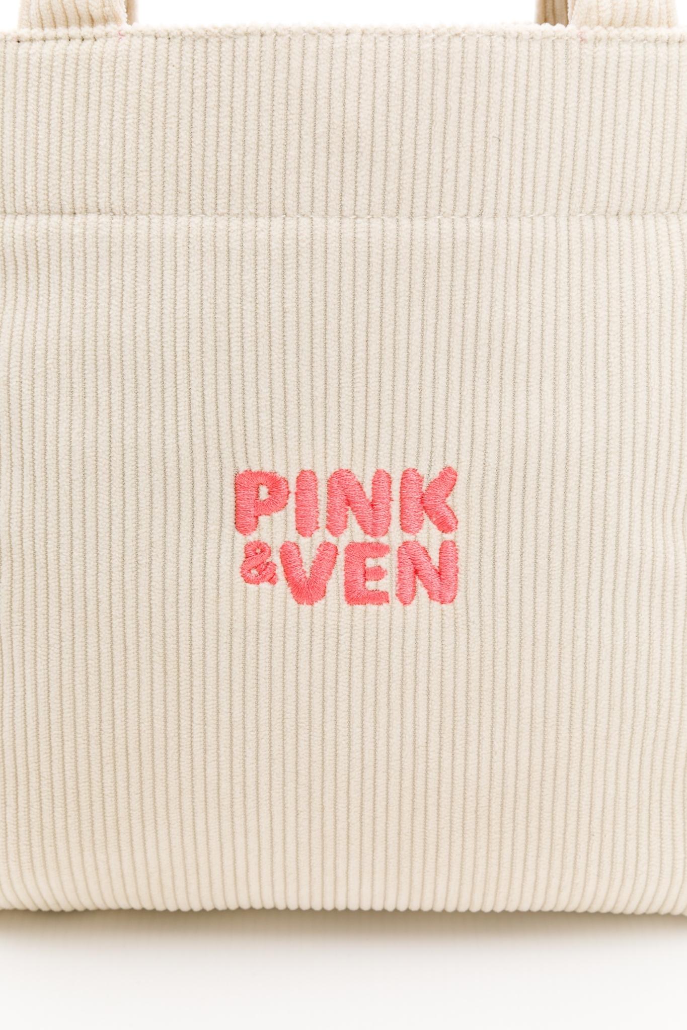 【PINK＆VEN】燈芯絨提袋