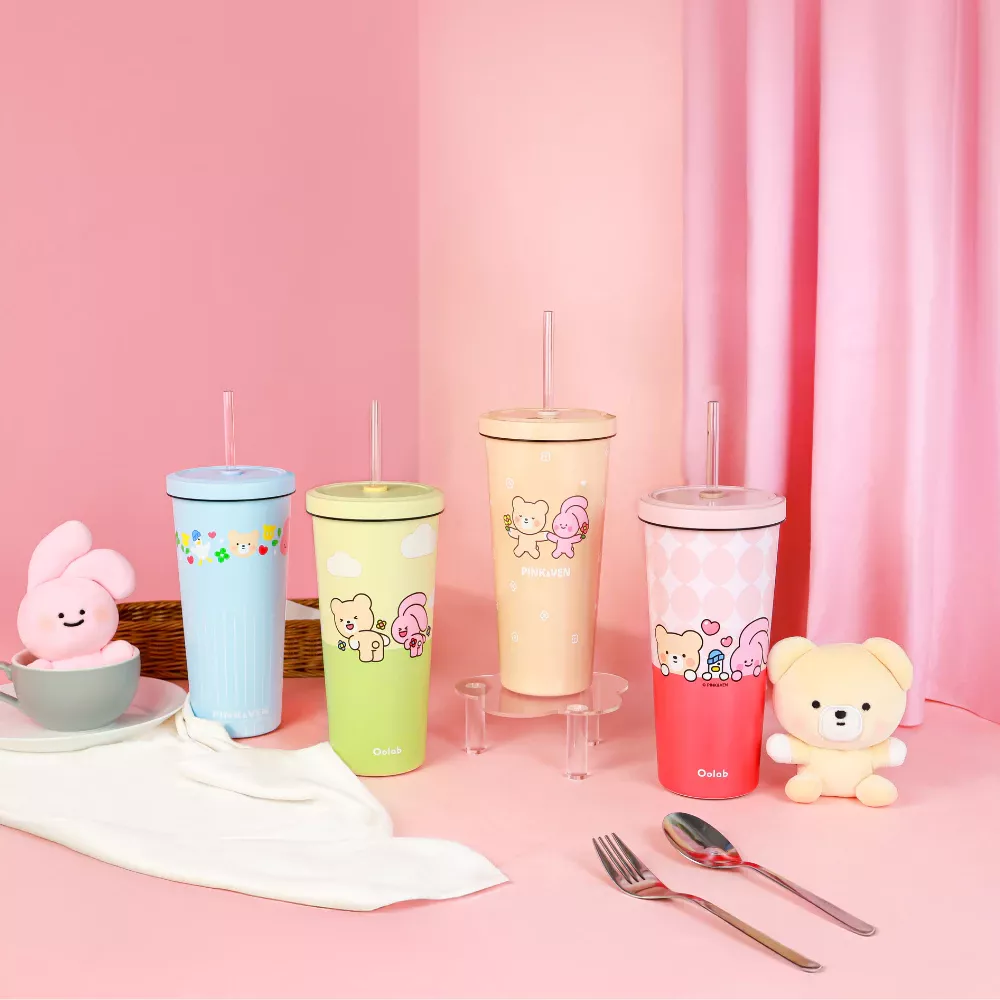 【PINK＆VEN】不銹鋼吸管杯