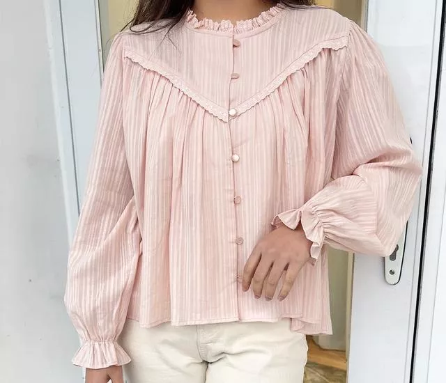 正韓_打摺飄逸感上衣