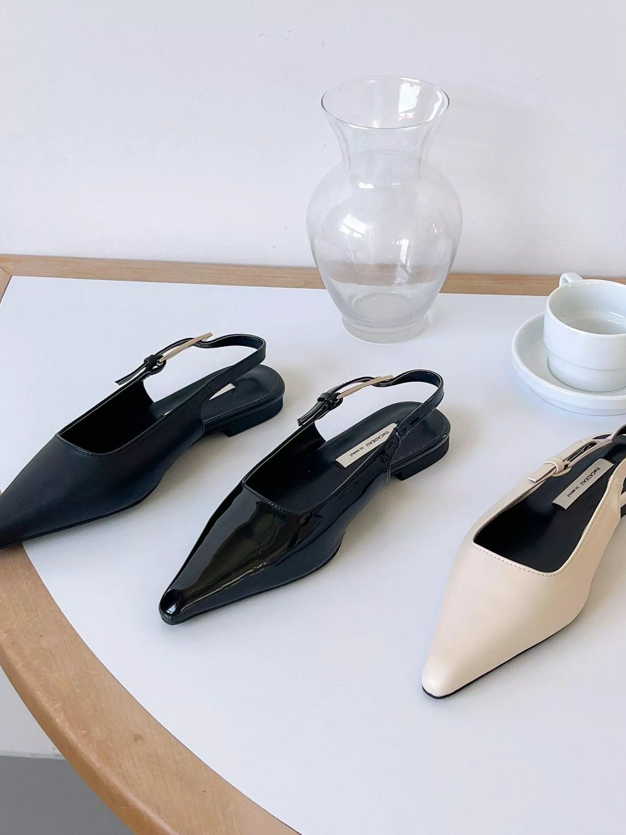 基本款皮帶釦尖頭鞋(1cm) #9100