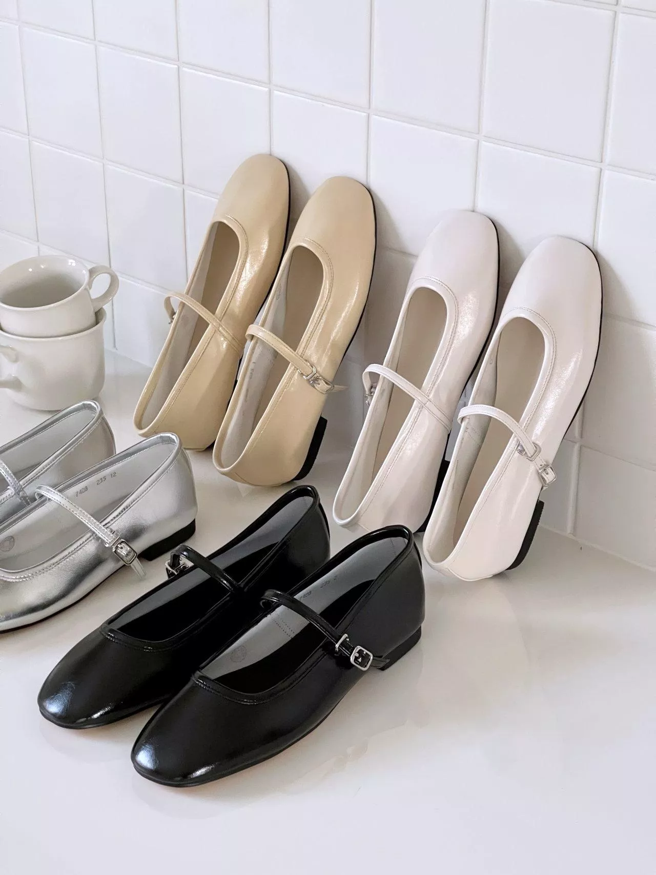 柔軟瑪莉珍平底鞋 #7408