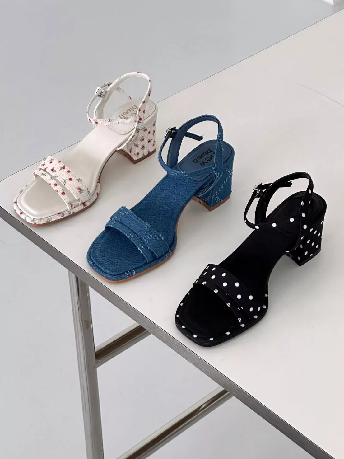 花色雙帶軟墊涼鞋 #1208