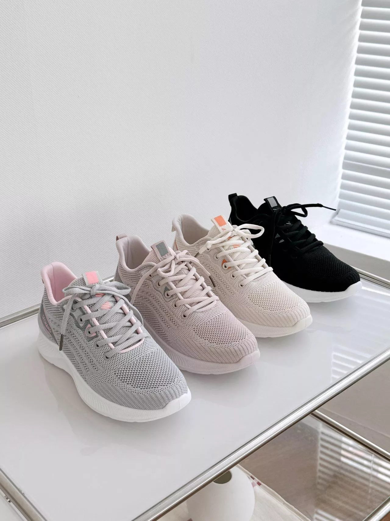 馬卡龍色彩透氣網布休閒鞋 #6786