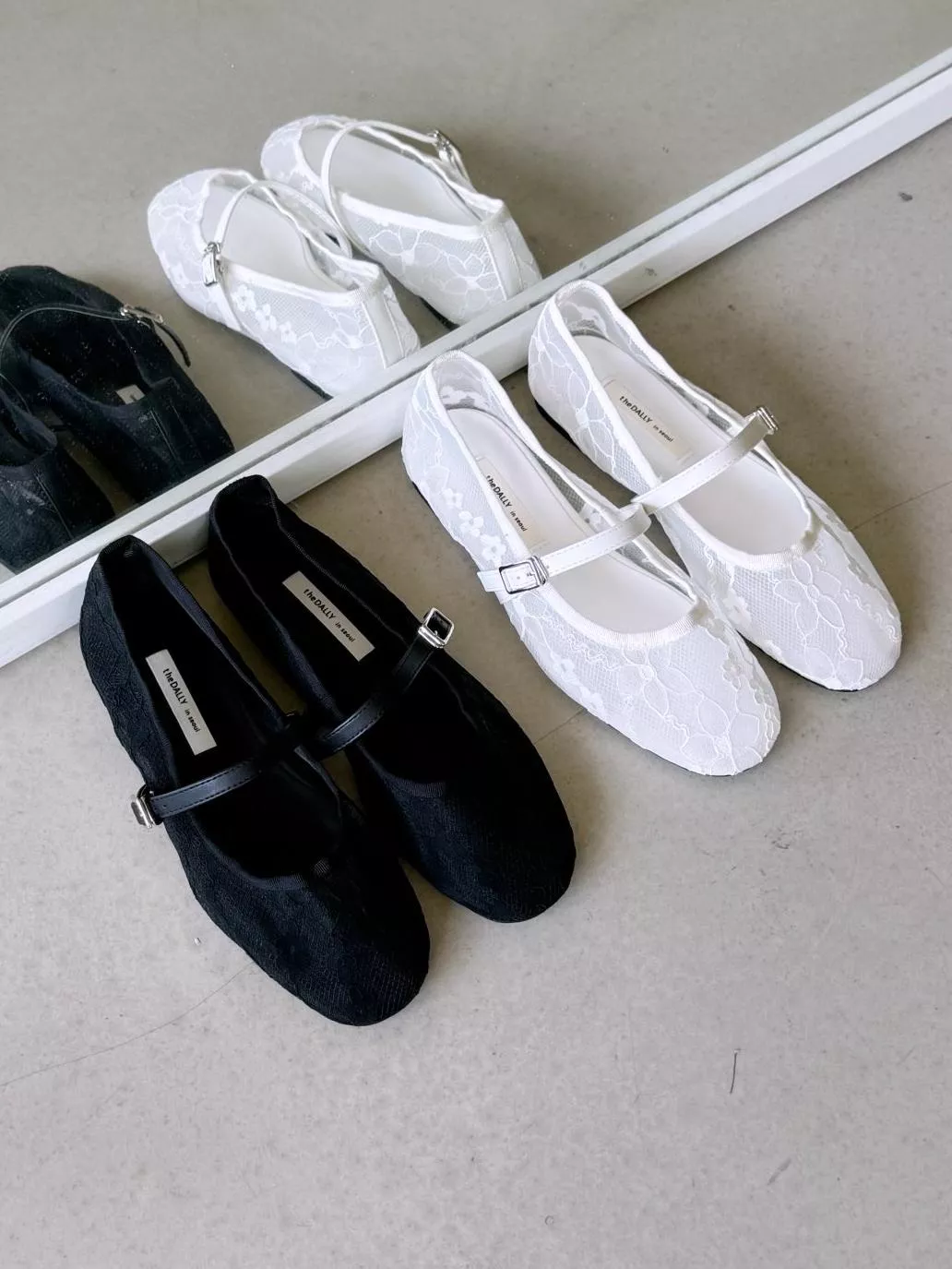 性感透膚蕾絲瑪莉珍鞋 #8318