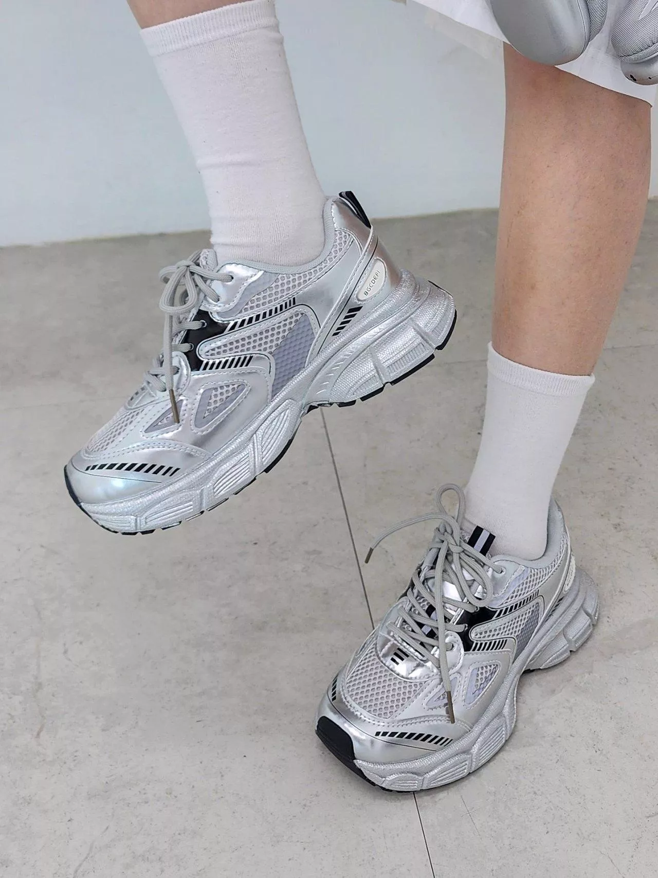 日常搭配繫帶透氣運動休閒鞋 #7701