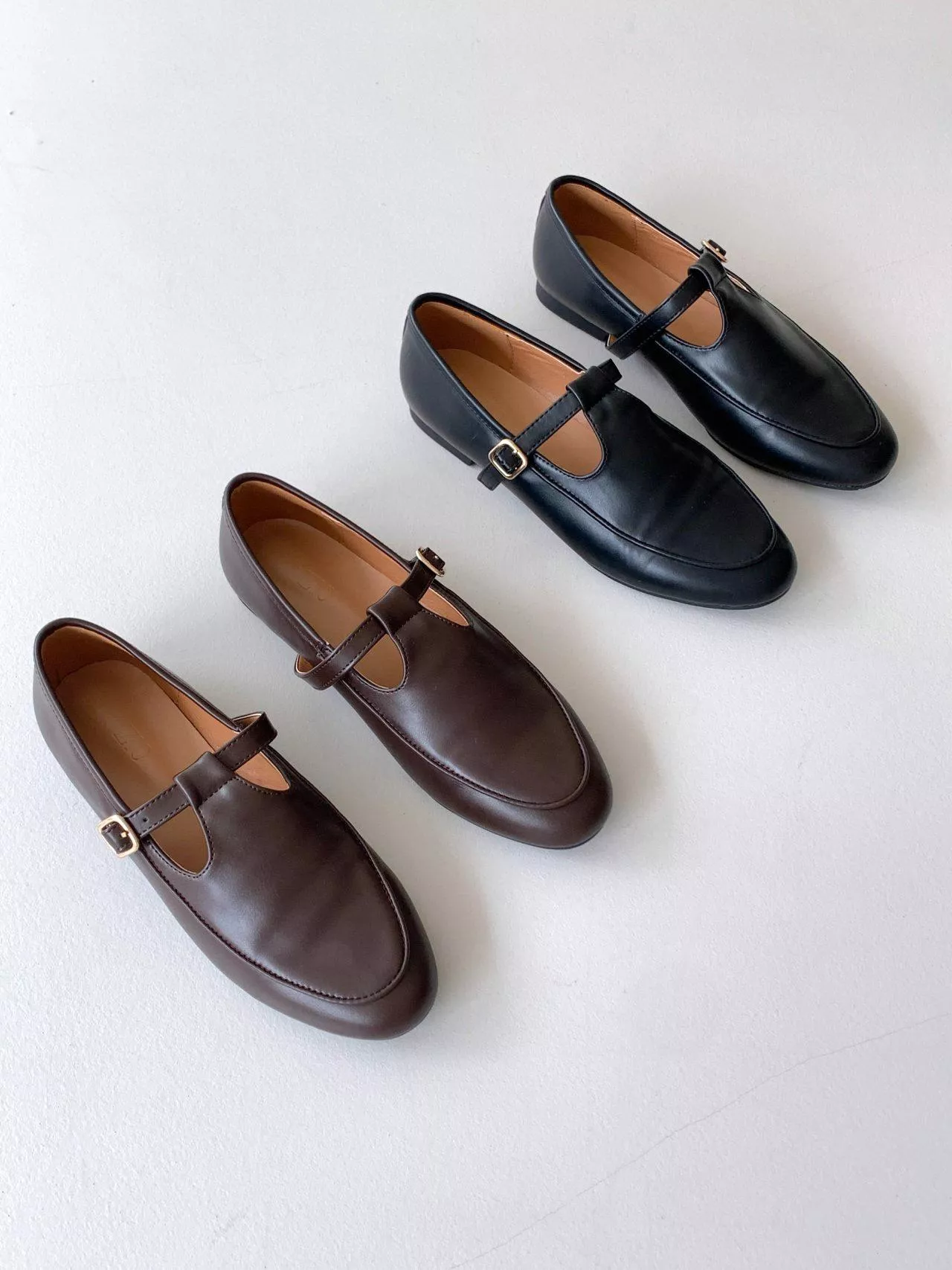 復古氣息皮帶瑪莉珍鞋 #3855