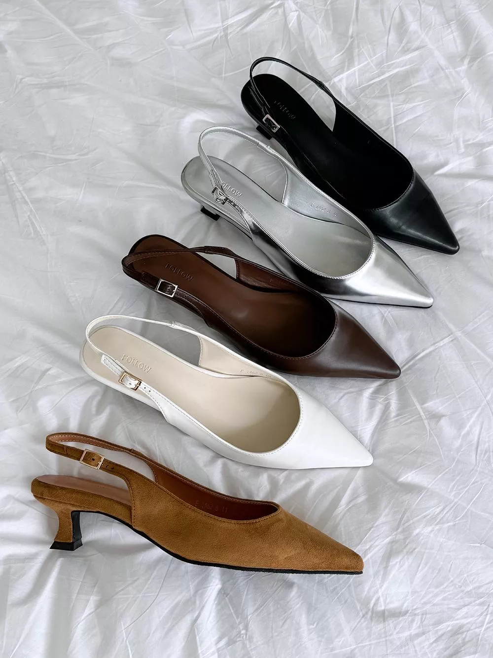 韓國空運🇰🇷｜👠 4cm 中跟舒適拉丁尖頭 高質感乳膠墊中跟鞋 ✨ 基本款尖頭鞋 女士通勤鞋 #1462