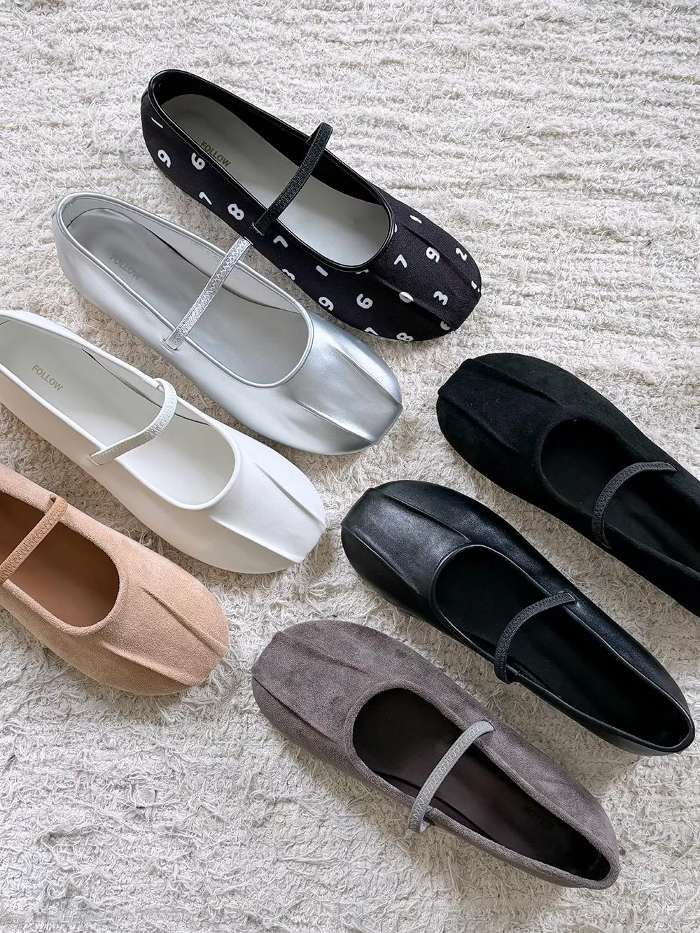 韓國空運🇰🇷｜【熱銷3萬雙】👡 舒適鬆緊帶瑪麗珍平底鞋✨7色可選 百搭日常必備 #1305