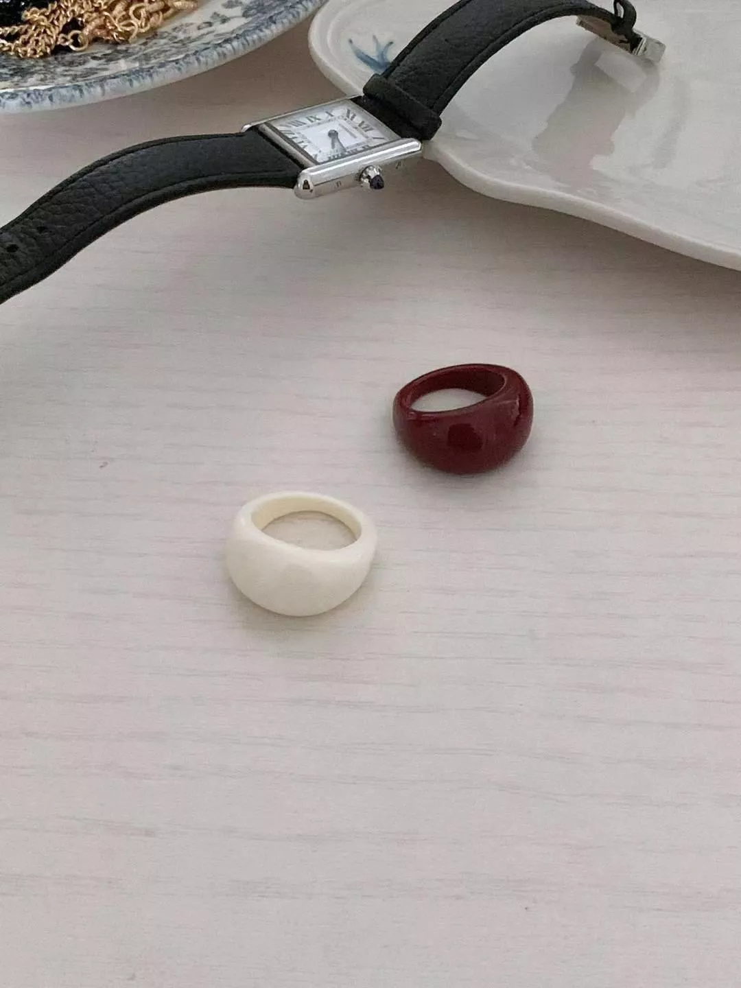 原色壓克力粗戒指 #R042