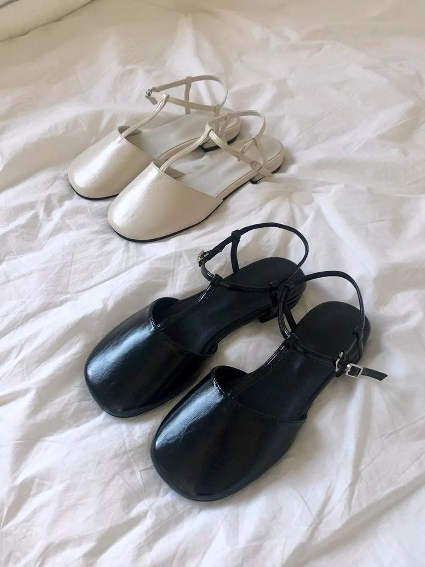 T字帶瑪麗珍平底鞋 #503