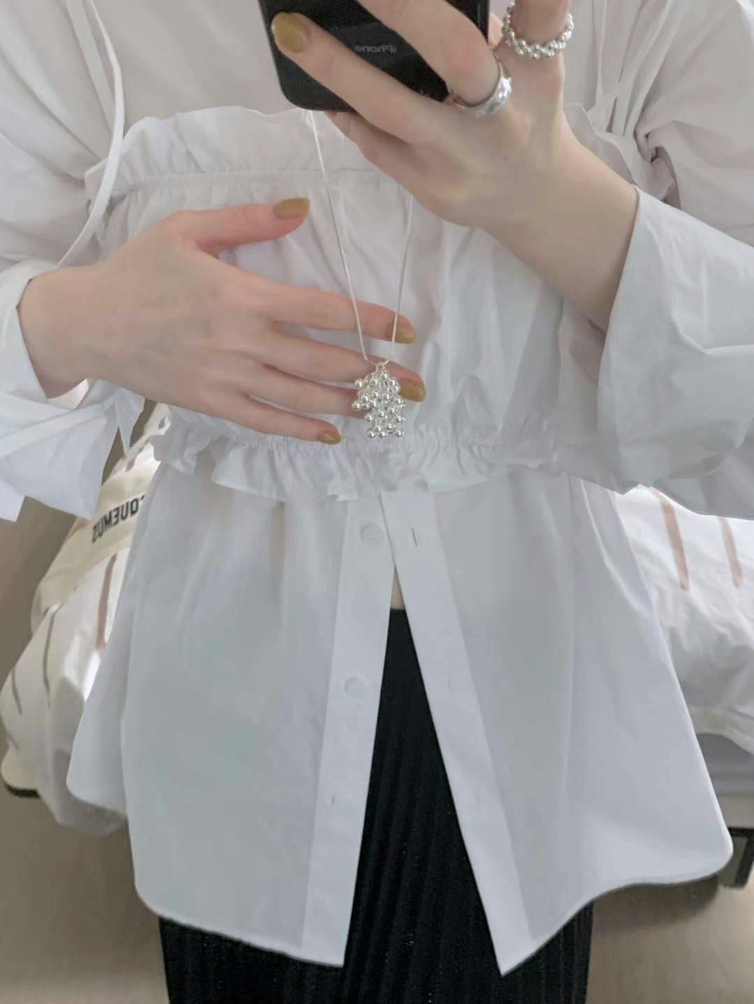 小眾質感串珠吊墜長項鍊 #N