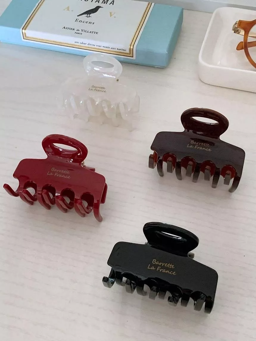 法式優雅印字迷你小抓夾 #H170/H690