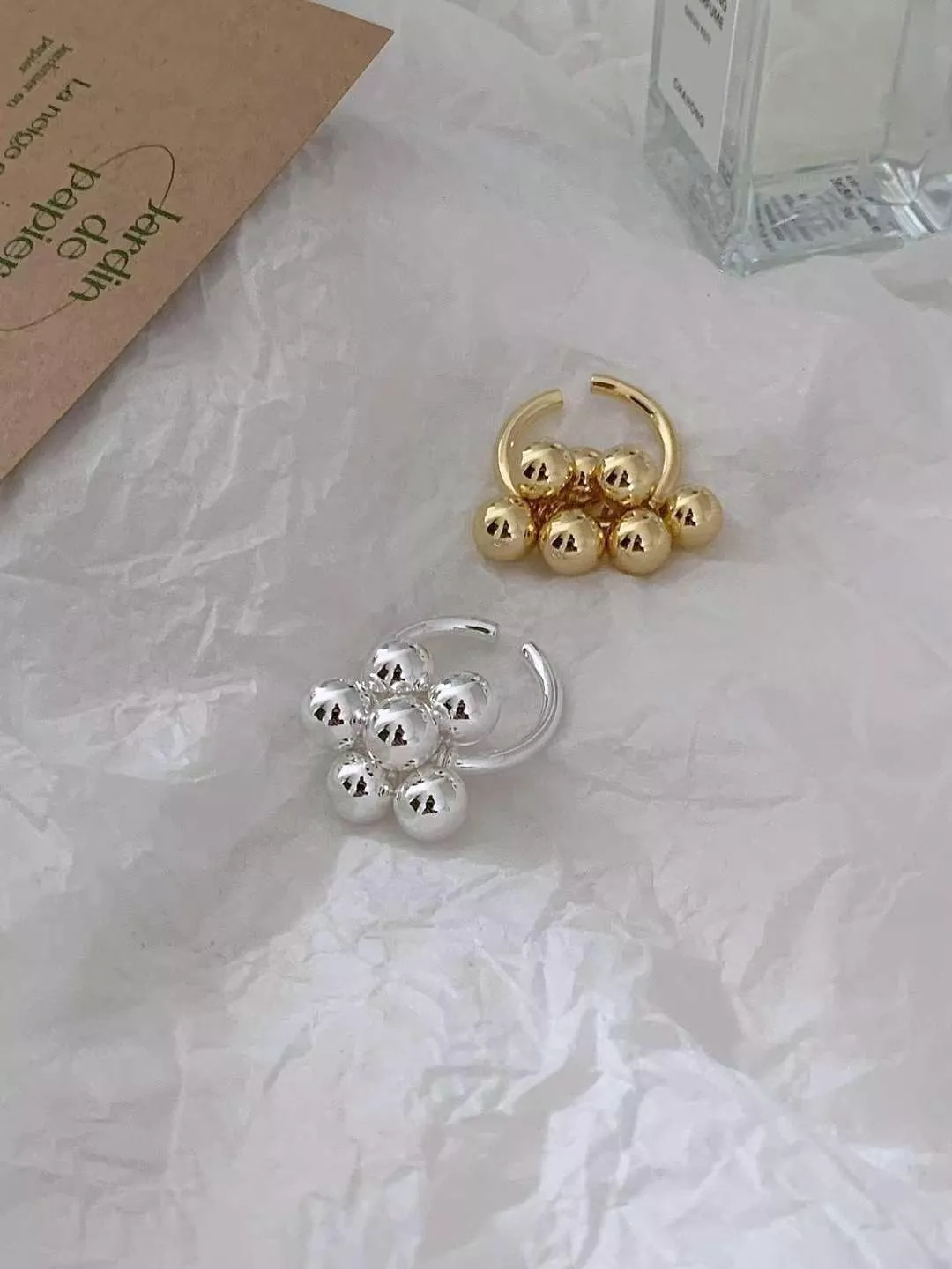 葡萄串珠開口戒指 #R029/R285