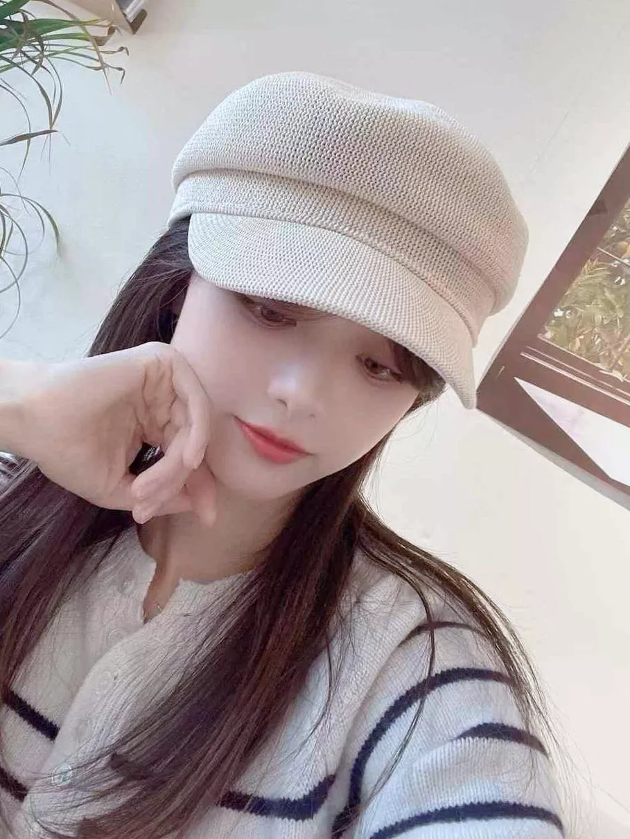 純淨自然編織紋軍帽 #123155