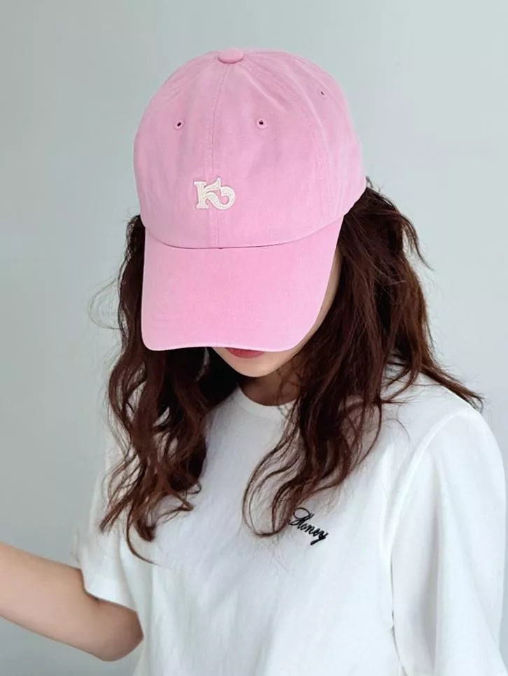 可愛K字母貼布棒球帽 #128148