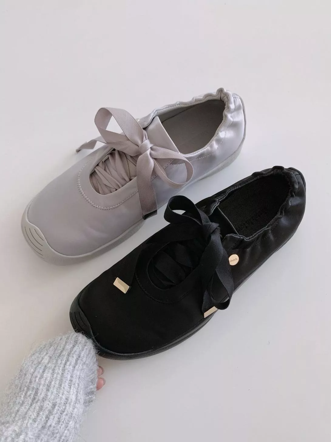 金幣裝飾緞帶蝴蝶結休閒鞋 #1031