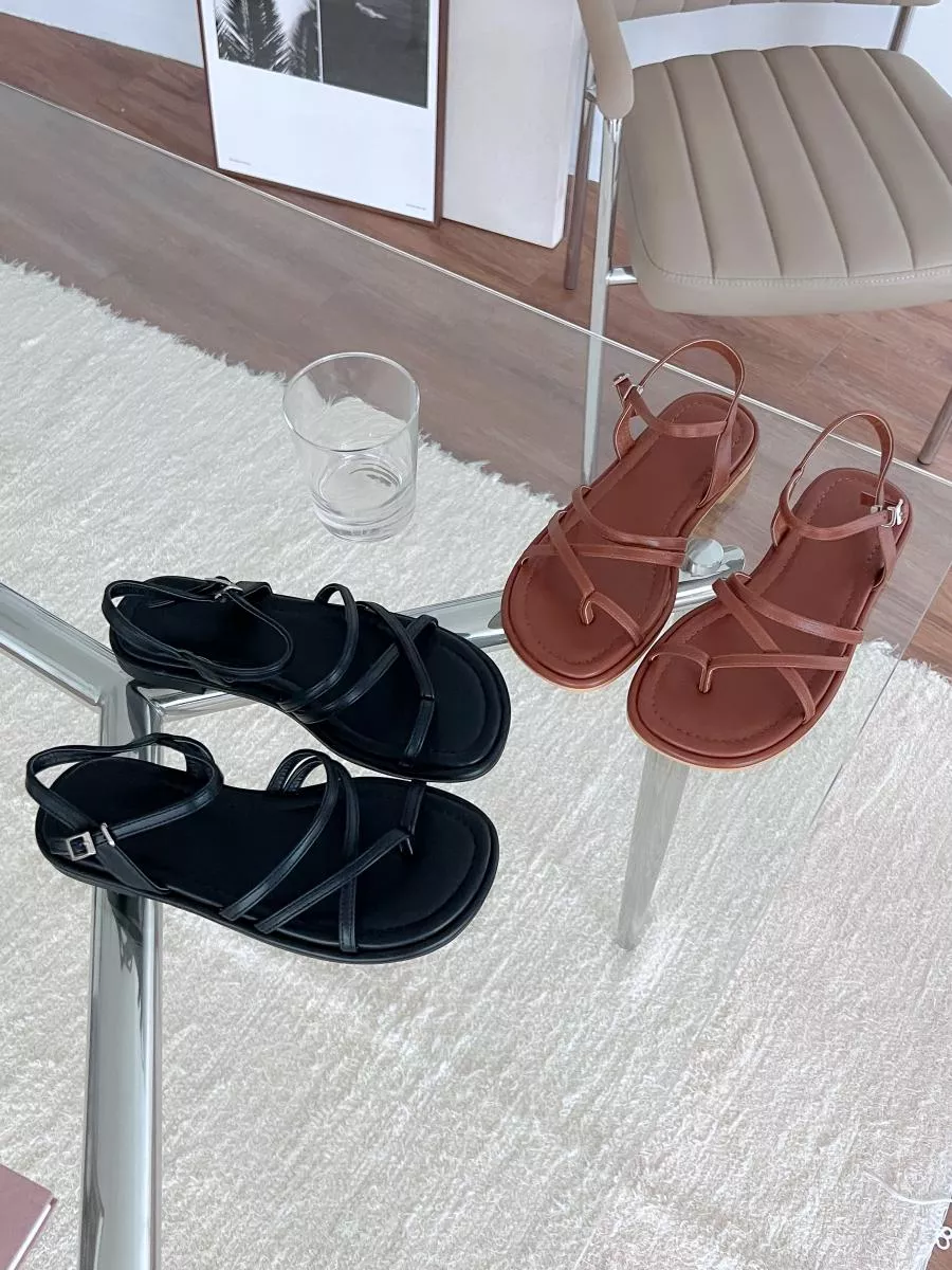 X交叉線條夾腳漁夫涼鞋 #3311