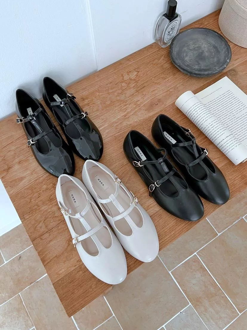 韓網CHERRYKOKO同款 甜美哥德皮帶瑪莉珍鞋 #5444