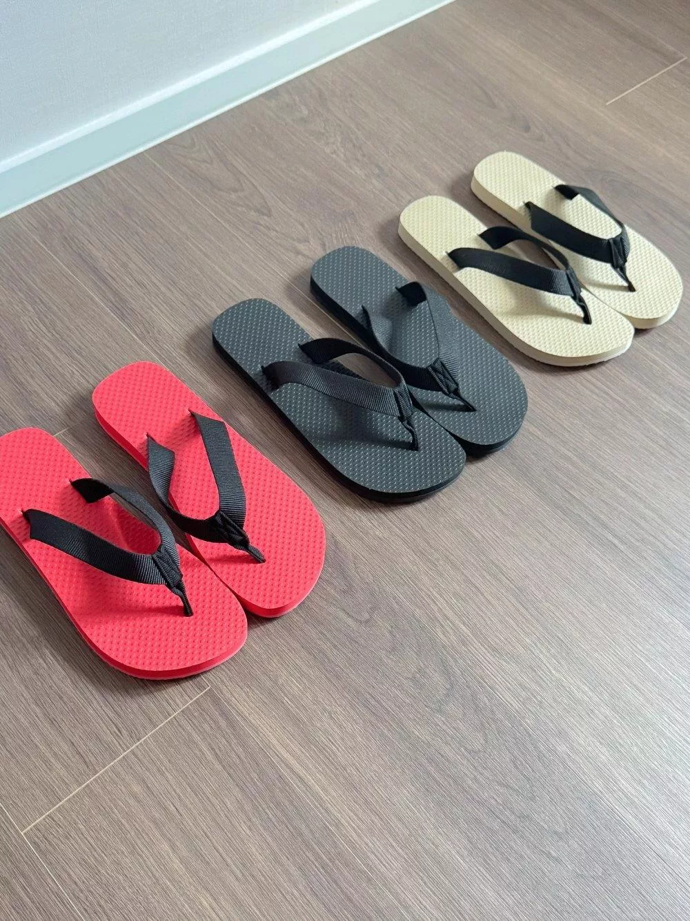 輕便撞色夾腳拖鞋 #2505