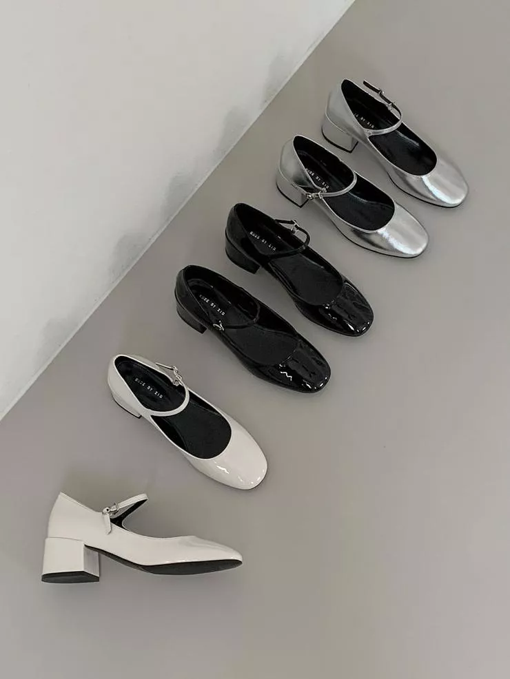 瑪莉珍粗中跟鞋 #5909