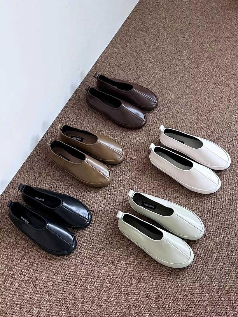 韓國空運🇰🇷｜✨真皮柔軟生膠底💖高密度雲朵級舒適平底樂福鞋👞軟Q好走不磨腳｜通勤百搭氣質款 #35104