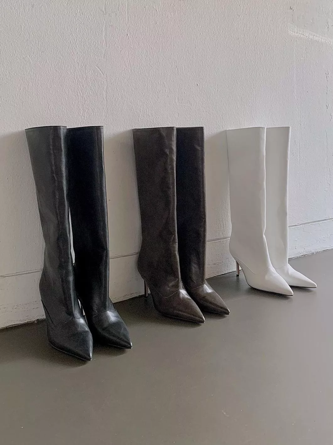 韓國空運🇰🇷｜✨ 尖頭細高跟長靴｜復古氣質女靴 百搭長靴 💖 #3058