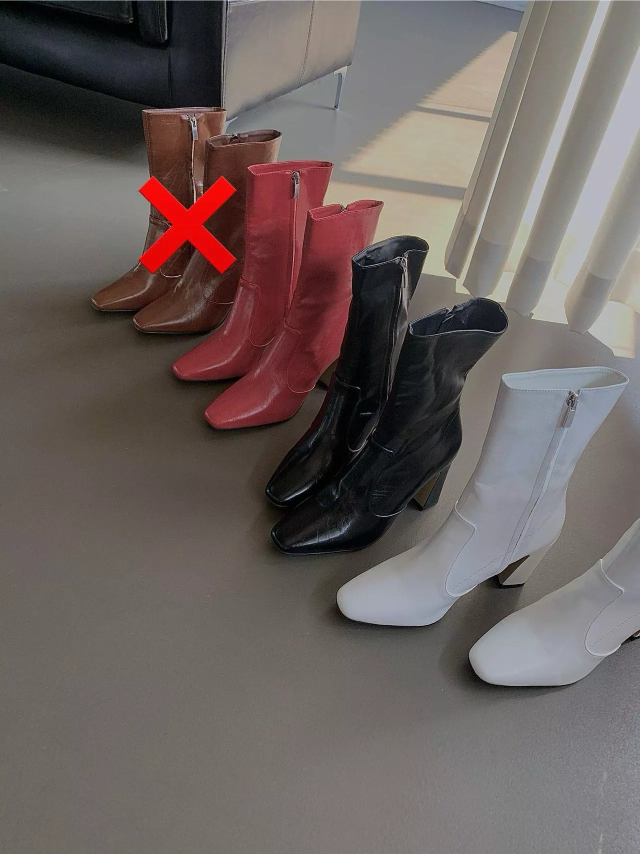 韓國空運🇰🇷｜🌟 圓頭中筒靴｜高跟女靴 復古百搭靴 日常必備 👢 #115