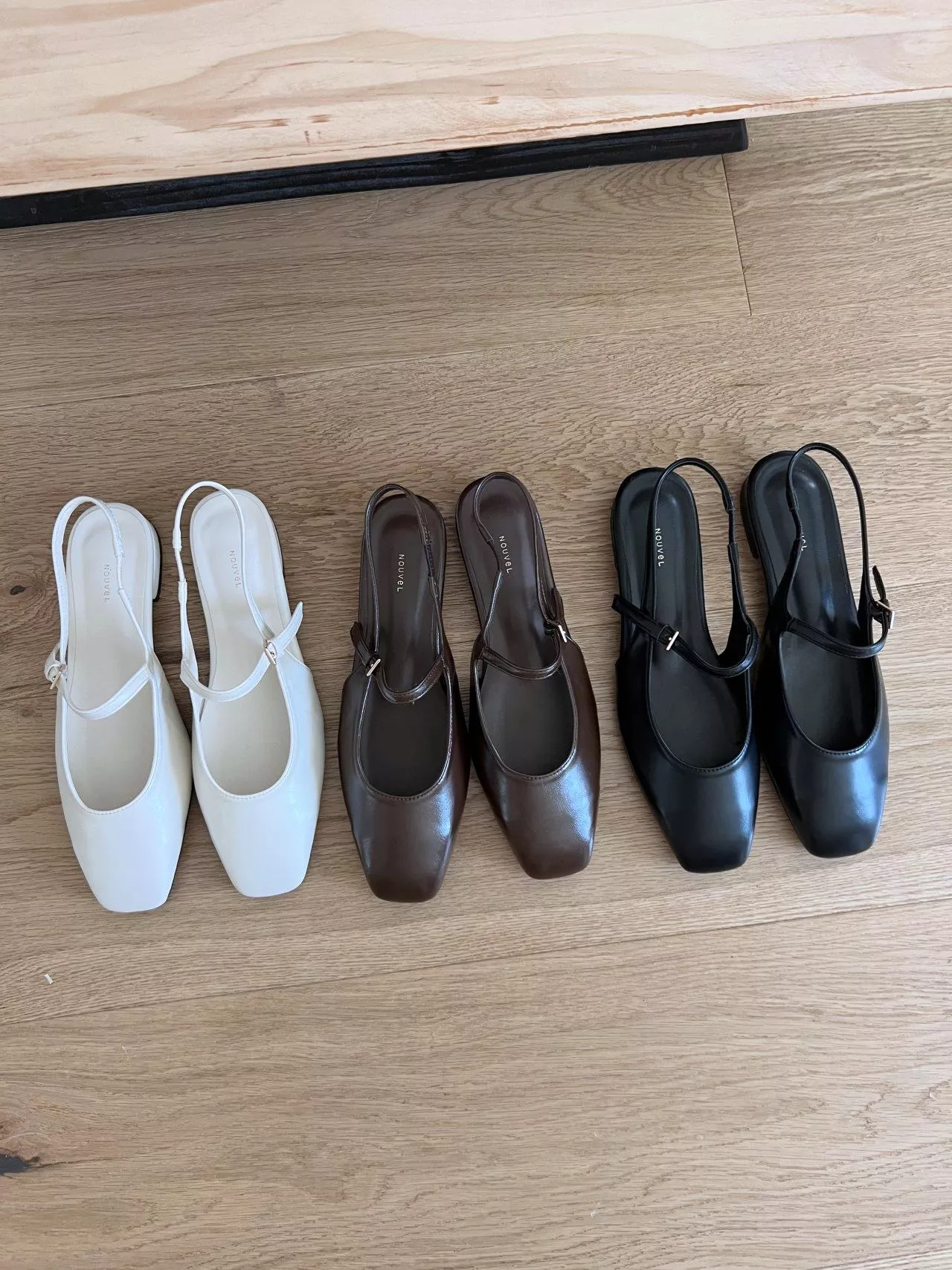 韓國空運🇰🇷｜優雅甜美💖 瑪莉珍後空帶平底鞋 日常約會百搭款 #7904