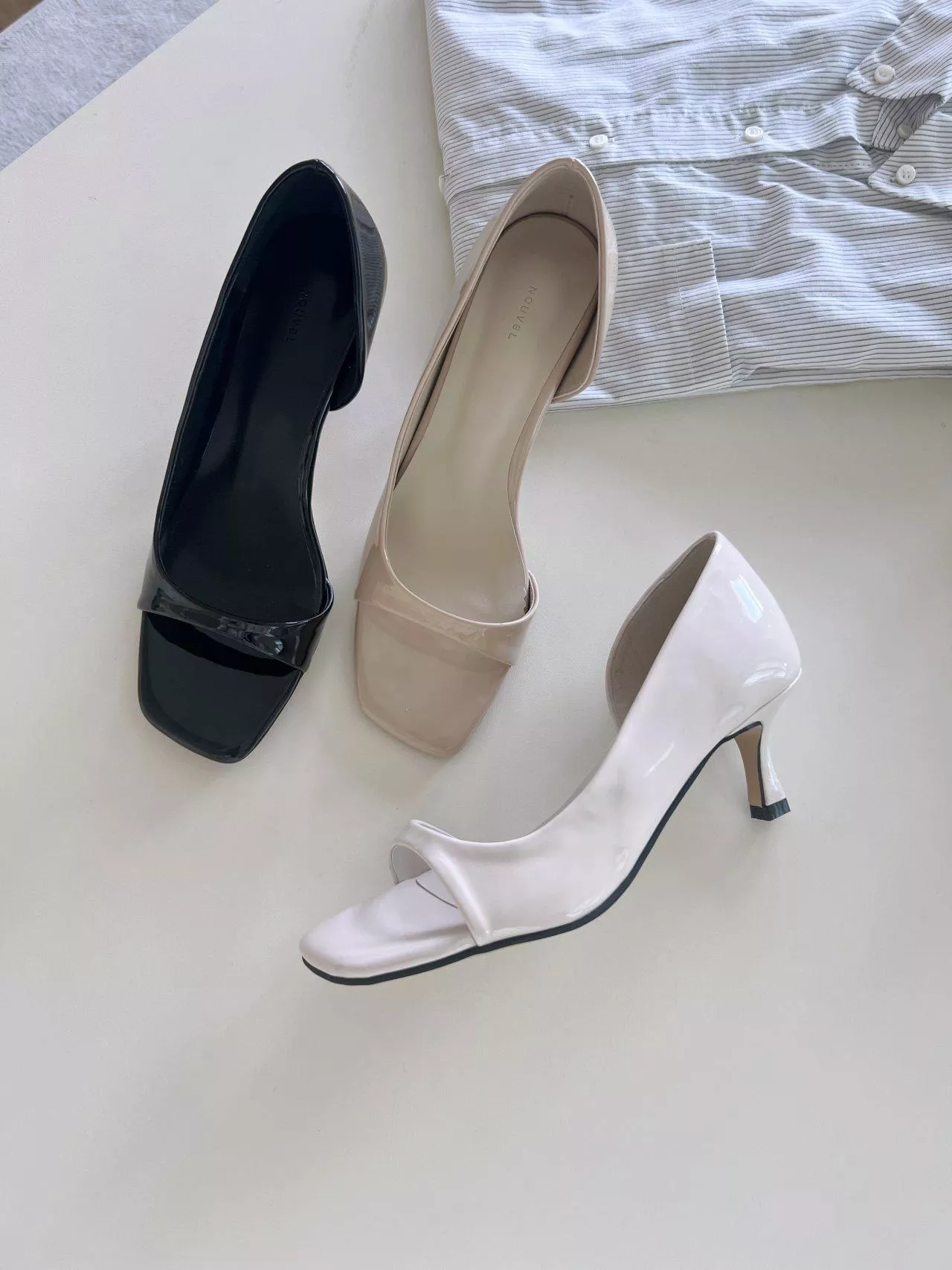 韓國空運🇰🇷｜【氣質必備】內側開口魚口鞋 6cm ✨顯瘦拉長腿線 夏日涼感中跟鞋 #7812