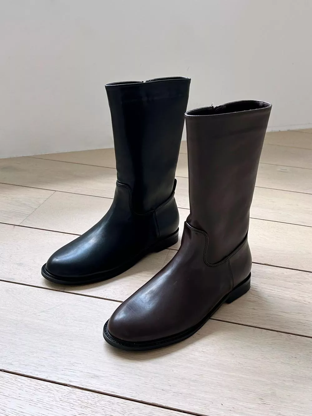 韓國空運🇰🇷｜【日常百搭】👢 特價中筒靴 ✨ 側邊拉鍊好穿脫 中筒靴必備 #1027