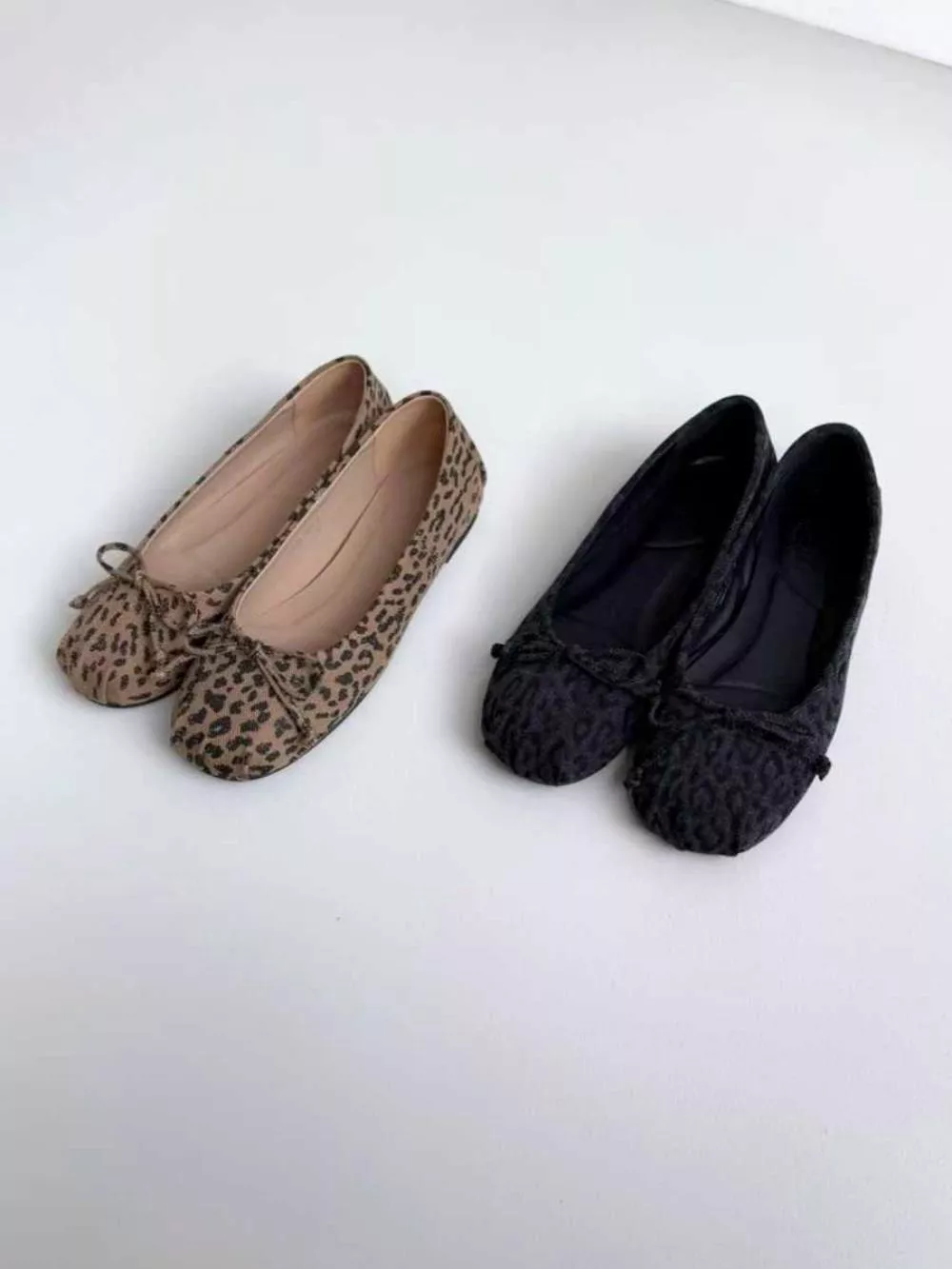 韓國空運🇰🇷｜【率性必收】🐆 豹紋復古仿舊平底鞋 👟 百搭個性單鞋 舒適休閒款 #9544