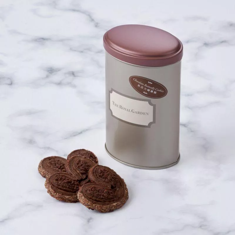 朱古力蝴蝶酥 - 橢圓罐（120 克）