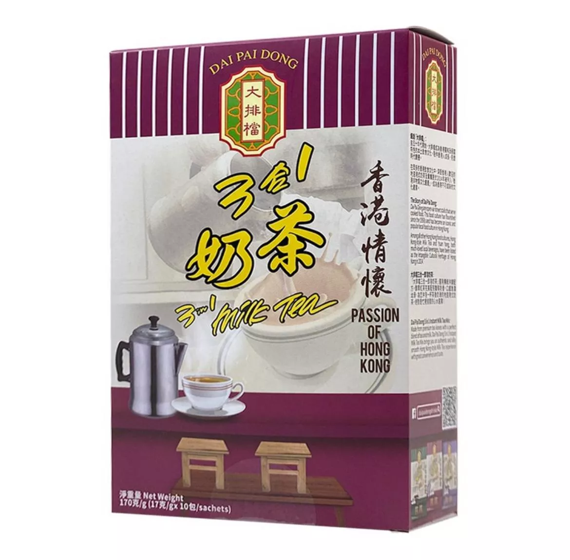 大排檔即溶3合1奶茶 10 X 17GM