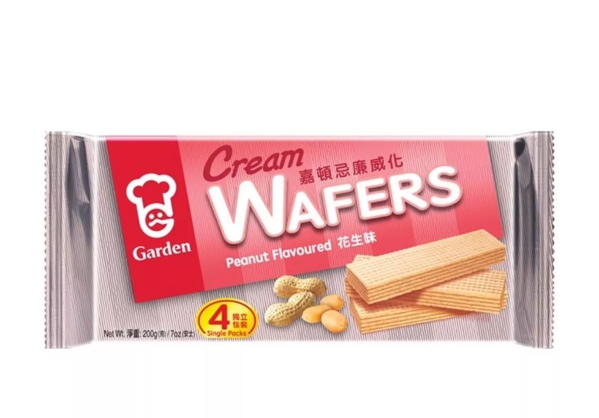 嘉頓忌廉威化餅花生 200GM