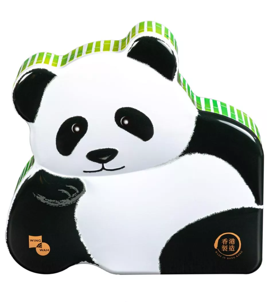 榮華熊貓曲奇（立體罐，15件裝）