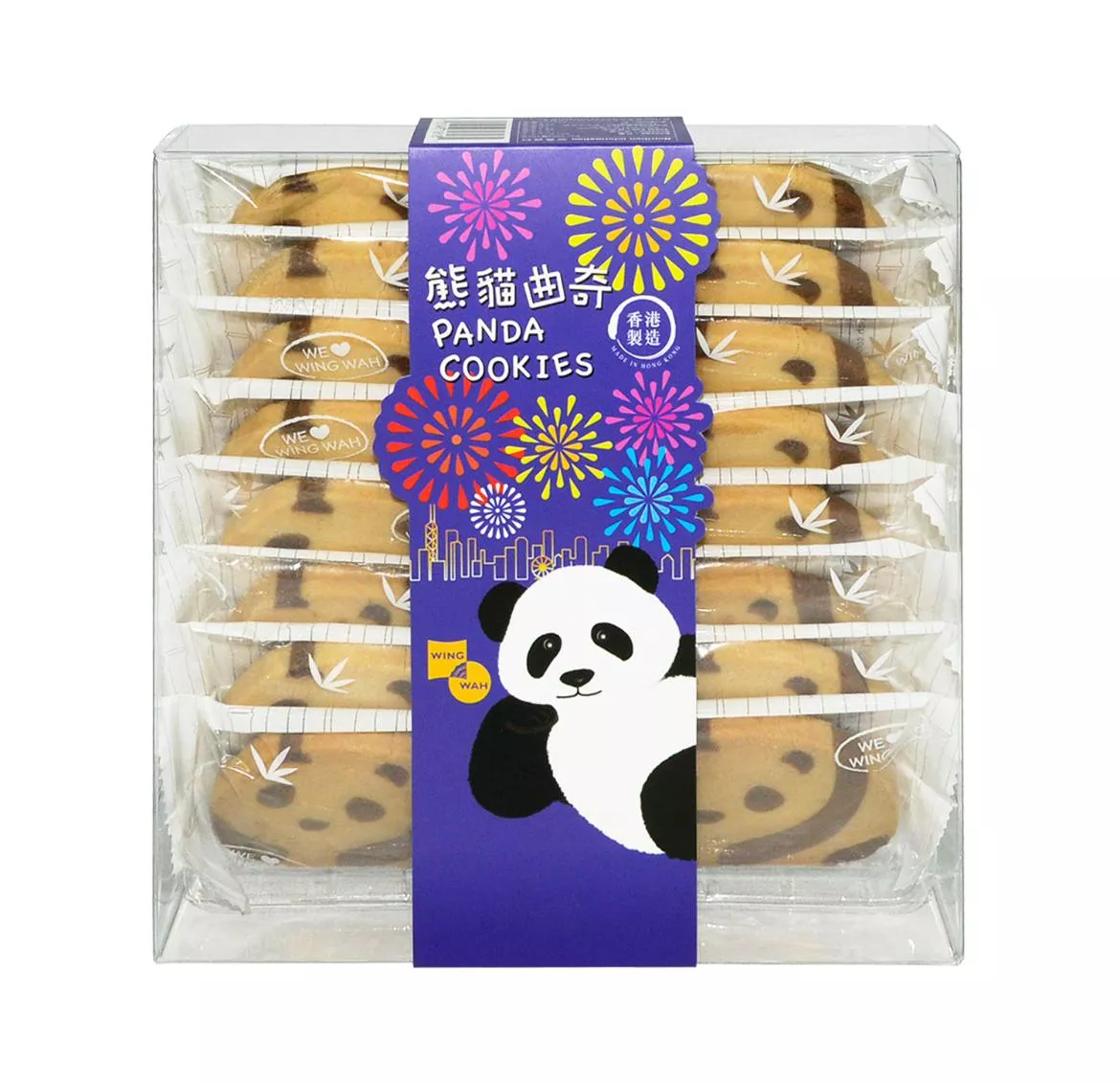 榮華熊貓曲奇(膠盒)