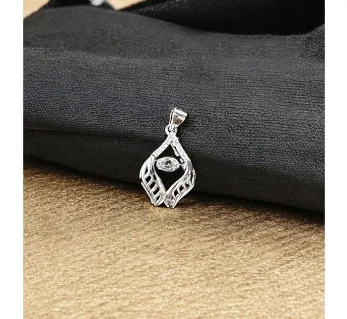 通花菱形閃動吊墜